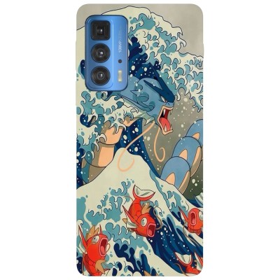 Husa compatibila cu Motorola G20 model Gyarados and Magickarp Wave Pokemon, Silicon, TPU, Viceversa foto