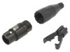 Conector Plug Metal Amphenol AC4FB Straight Cord 4 Socluri XLR