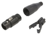 Metal Plug Straight Cord 4 Sockets