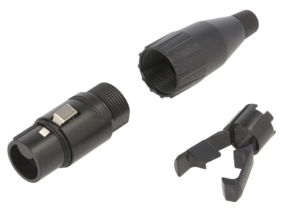 Conector Metal Plug Straight Cord 4 Sockets foto