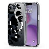 Husa pentru iphone 16e, atasare magnetica, magsafe, pattern skin 08, clear