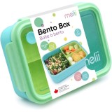Melii Bento Box caserolă de m&acirc;ncare Blue, Mint, Lime 1250 ml