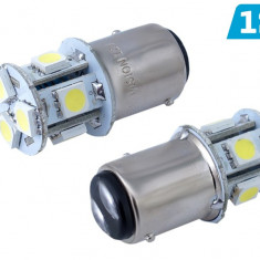 Bec Vision P21 / 5w Bay15d 12v 8x 5050 Smd Led, Alb, 1 Buc 58939