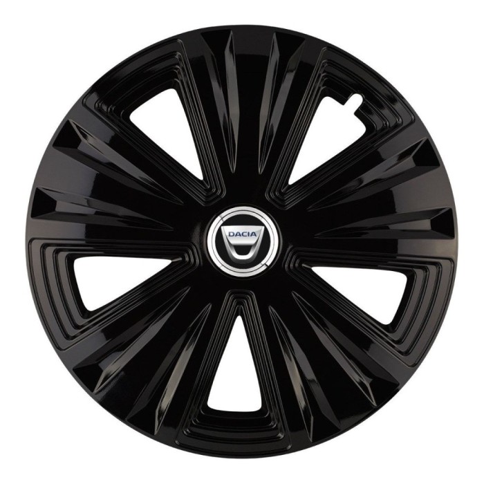 Set 4 capace roti Glory negru R16 Compatibil Cu Dacia