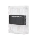 Aplica solara LED eMazing, ABS/Policarbonat, rezistenta la apa IP65, pentru perete, 1.2V, 600mah, 10.5 x 2.5 x 7 cm, alb cald