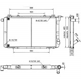 Radiator racire Nissan Patrol 260/Y60, 01.1990-1997, Motorizare 2, 8 Td 85kw; 4, 2 Td 85kw Diesel, cutie Manuala, dimensiune 740x452x32mm, Cu lipire, SRLine