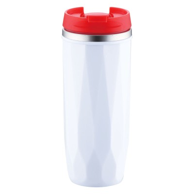Cana termos inox Peterhof PH-12424, 400 ml, capac rosu foto