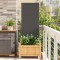vidaXL Ecran de intimitate pentru grădină Traforaj Negru 50 x 140 cm 876287