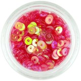 Paiete rotunde &icirc;n formă de disc - roz-roşu, INGINAILS