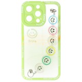 Husă iPhone 13 Pro Verde TPU Smiley Chain Premium