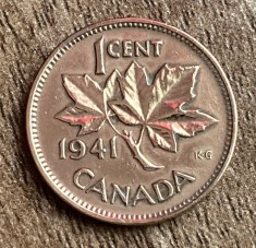 C50 - Moneda foarte veche - Canada - 1 cent - 1941