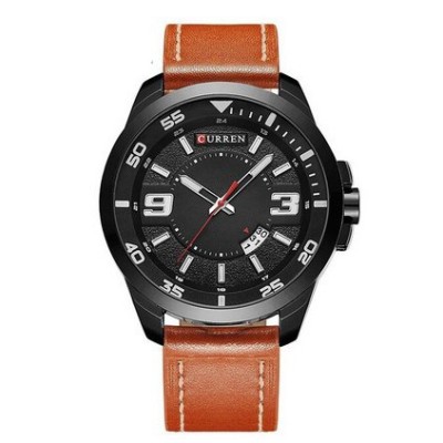 Ceas Barbatesc CURREN M8213 - Negru si Maro foto