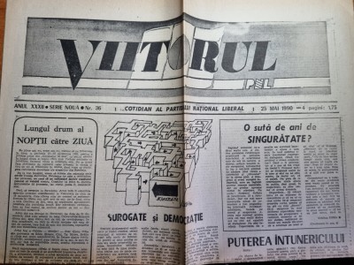 ziarul viitorul 25 mai 1990 foto