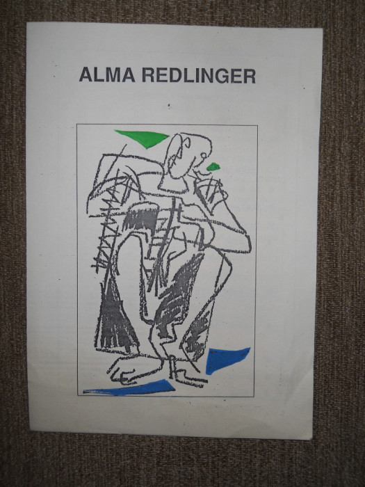 Alma Redlinger-Pliantul expozitiei&quot;Pictura si Grafica&quot;iulie 1994