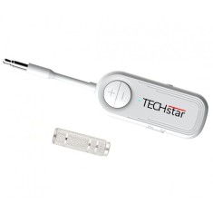 Adaptor Wireless 2 in 1 Receptor si Transmitator Audio TX/RX Techstar? M28 Alb, cu Bluetooth BT 5.3 si Conector Port Audio 3.5mm foto