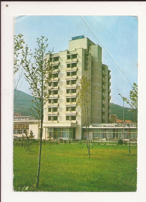 Carte Postala veche - Orsova , Hotel Dierna , Circulata