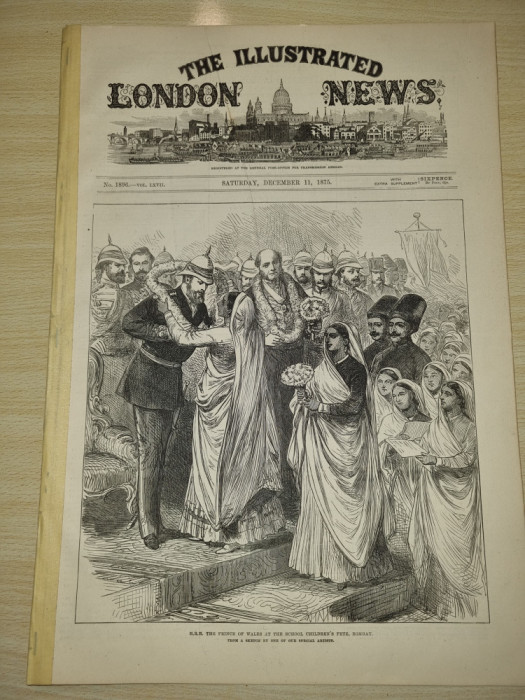 The illustrated London News - 11 decembrie 1875 - stiri,gravuri,frumos ilustata