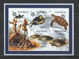 Guinea Bissau 2001 - Broaste Testoase NEDANTELATE S/S 1v MNH, Nestampilat