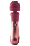 Vibrator Wand Jacky O. 10 Moduri Vibratii Silicon USB Burgundy 21.4 cm, DREAM Toys