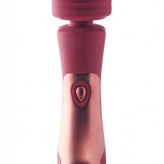 Vibrator Wand Jacky O. 10 Moduri Vibratii Silicon USB Burgundy 21.4 cm