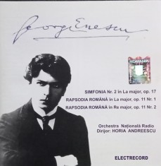 CD George Enescu ? Simfonia Nr. 2 In La Major Op. 17 Rapsodia Romana foto