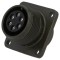 Conector circular mamă 6 pini, 13A