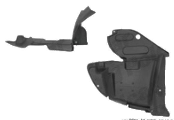Carenaj roata Subaru Impreza (Gc/Gf), 01.1997-12.2000, partea Dreapta, Fata, 59110FA140, 7210FP1T polietilena, doar modelul TURBO