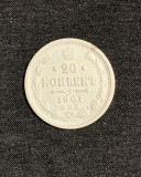 Moneda 20 copeici 1901 Rusia argint, Europa