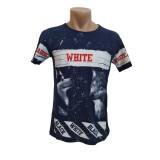 Tricou barbatesc imprimeu lupi - L