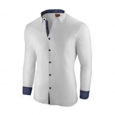 Camasa pentru barbati, alb, slim fit, business - Oxford foto