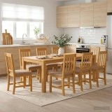Cumpara ieftin Masa de dining 200 x 100 x 75 cm Lemn de stejar masiv natural