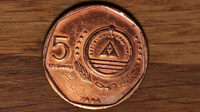Capul / Cape / Cabo Verde - moneda comemorativa exotica - 5 escudos 1994 -Uligan foto