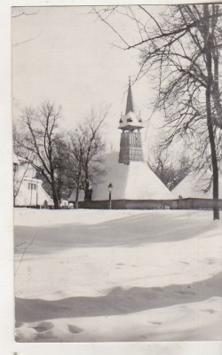 bnk cp Bucuresti - Vedere din Muzeul Satului - circulata foto