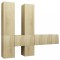 Set de dulapuri TV, 7 piese, stejar sonoma, lemn prelucrat