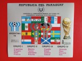 PARAGUAY, FOTBAL ARGENTINA 78 - COLIȚĂ MNH