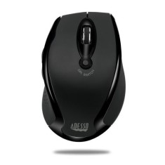 Adesso Wireless Ergonomic Optical Mouse, any surface sensor, 1600 DPI, Mini USB