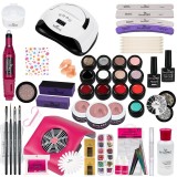 Kit Unghii False cu Gel UV SensoPRO Milano 15ml - Promotie #09 + CADOU Set 4 Pensule Manichiura