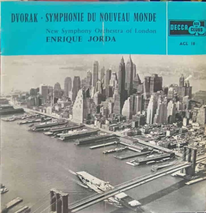 Disc vinil, LP. Symphony No. 5 In E Minor Opus 95 From The New World-Dvorak, The New Symphony Orchestra, En-242906