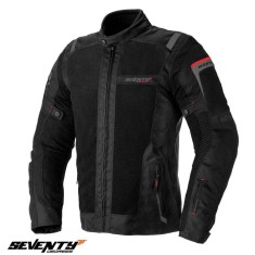 Geaca (jacheta) barbati pentru scuter - motocicleta Touring Seventy vara model SD-JT56 culoare: negru Negru XXXL