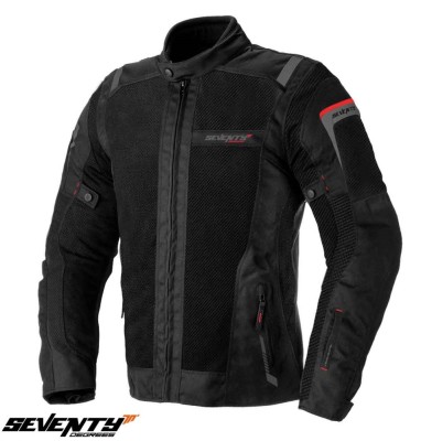 Geaca (jacheta) barbati pentru scuter - motocicleta Touring Seventy vara model SD-JT56 culoare: negru Negru 4XL foto