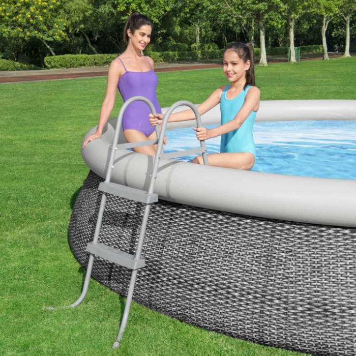 Bestway Scară pentru piscină cu 2 trepte Flowclear, 84 cm