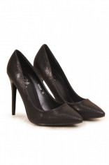 PDS109-1 Pantofi stiletto cu aspect sidefat foto