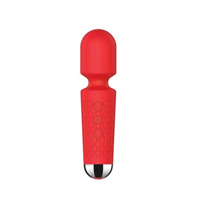 Vibrator Masaj Luna Small 20 Moduri Vibratii+8 Intensitati de Viteza, USB, Silicon, Rosu, 15 cm, Passion Labs foto