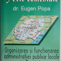 Organizarea si functionarea administratiei publice locale in Romania – Eugen Popa