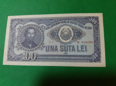bancnote romanesti 100lei serie rosie 1952 aunc foto