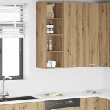 vidaXL Dulap suspendat Riga Stejar Artizanal 30 x 29,5 x 100 cm 884465