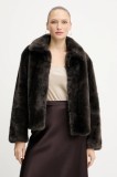 Silvian Heach palton LIZOAIN culoarea maro, GPA25011PL