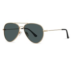 Ochelari de soare unisex, 3025, gold / green foto