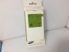 Husa Samsung Galaxy Alpha G850 S-View Originala EF-CG850BWEGWW, Alba, Protectie Completa, Functie Smart
