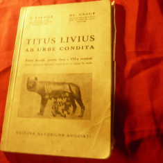 Titus Livius - Ab Urbe Condita -texte alese C.Balmus si Al.Graur 158 pag .2harti